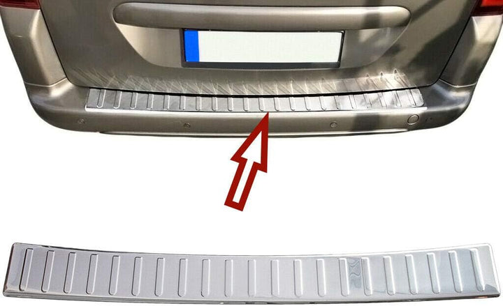 Recambo CT-LKS-1040 LADEKANTENSCHUTZ EDELSTAHL für CITROEN BERLINGO II, PARTNER TEPEE, mit ABKANTUNG