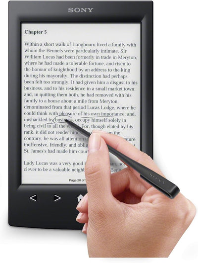 Sony PR-TS2 15,2 cm (6 Zoll) E-Book Reader (2GB interne Speicher, 800 x 600 Pixel, microSD, USB, WiF