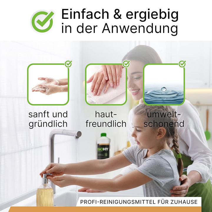 BiOHY Creme Seife (10 Liter Kanister) | Hautschonende, rückfettende & geruchsneutrale Handseife | fl