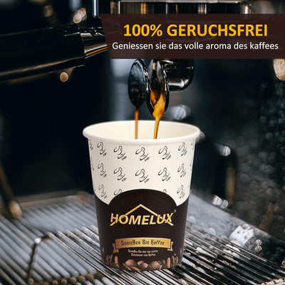 HOMELUX Kaffeebecher Coffee Kaffee To Go Becher 100 ml 4 oz 1000 Stk., Kleine Espresso Pappbecher Ka