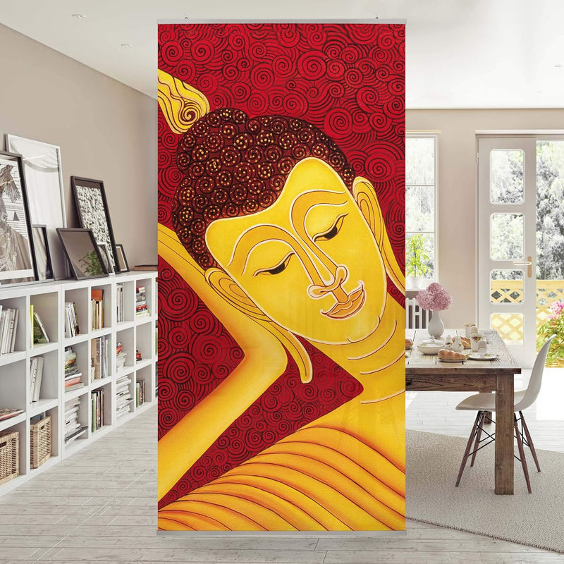 Bilderwelten Raumteiler Taipei Buddha 250x120cm ohne Halterung 250x120cm without hanger, 250x120cm w