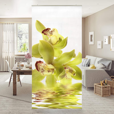 Bilderwelten Raumteiler Splendid Orchid Waters 250x120cm inkl. transparenter Halterung, inkl. transp