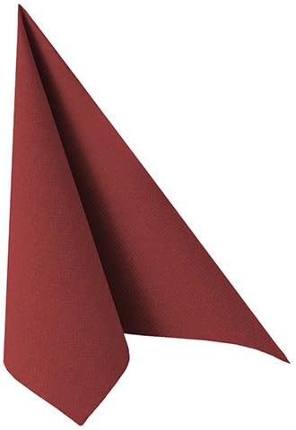 Premium Servietten "ROYAL Collection" 1/4-Falz 40 cm x 40 cm bordeaux für Hochzeitsfeier. Menge: 250