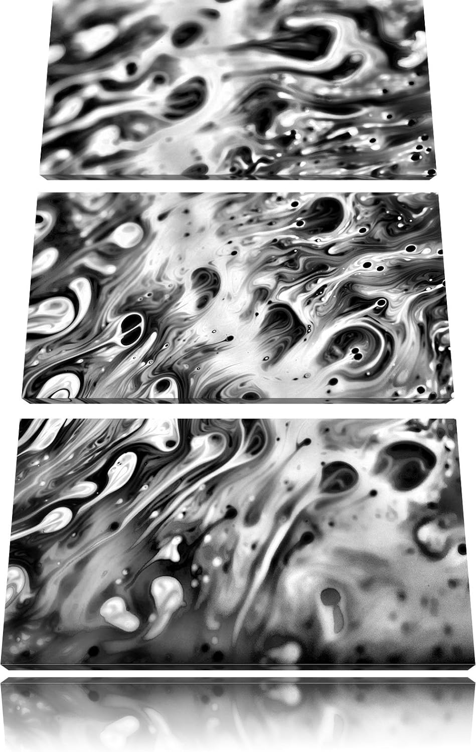 Pixxprint Monocrome, Bunte Farben 3-Teiler Leinwandbild 120x80 Bild auf Leinwand