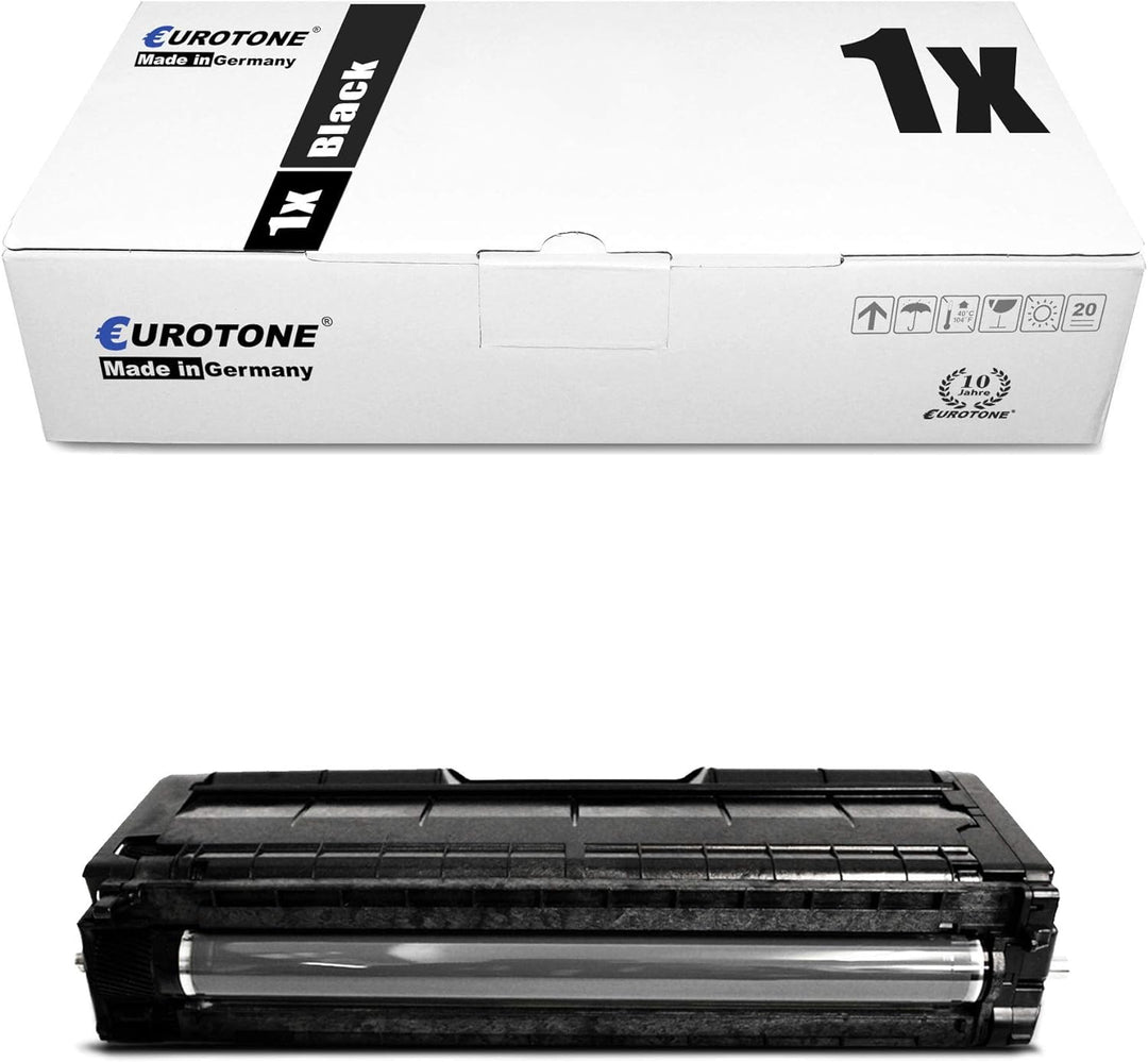Eurotone 1x Müller Printware Toner für Ricoh Aficio SP C 252 sf DN ersetzt 407716 Schwarz Black 1x B