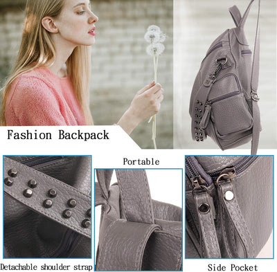 FANDARE Damen Rucksack Mode Schultertasche Wasserdicht Daypack Umhängetasche Mädchen Schultasche für