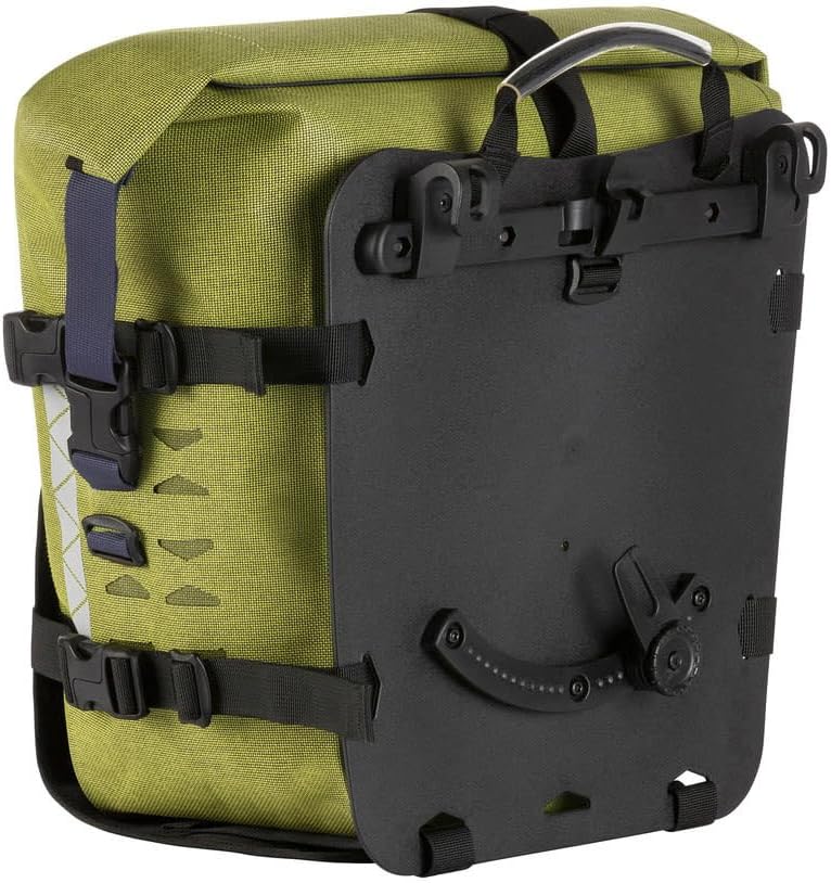 Tatonka Bike Pannier Pro Front Grün - Vielseitiges wasserdichtes Fahrradtaschen Set, Grösse 34l - Fa