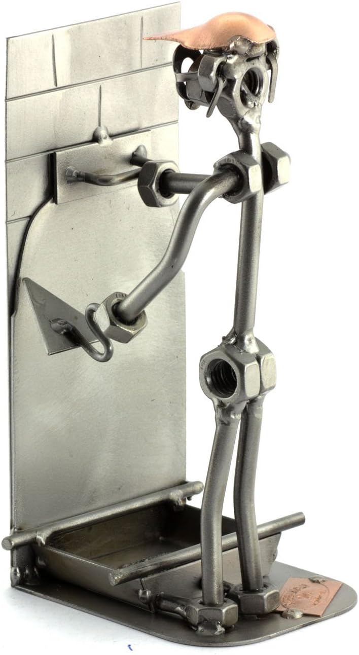 Steelman24 I Schraubenmännchen Verputzer I Made in Germany I Handarbeit I Geschenkidee I Stahlfigur