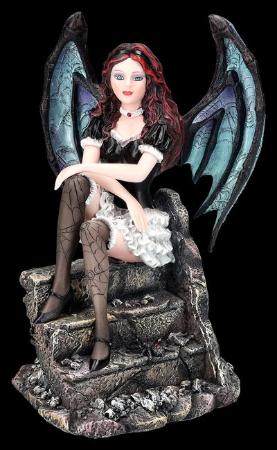 Gothic Elfen Figur - Sexy Dark Angel Mara 23 cm | Engel Statue