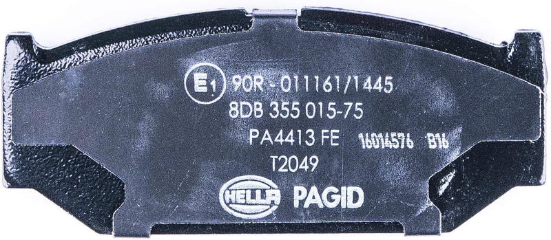 HELLA PAGID 8DB 355 015-751 Bremsbelagsatz - T2049 - Dicke/Stärke: 15.5mm - Bremssystem: Jiangxi Wa