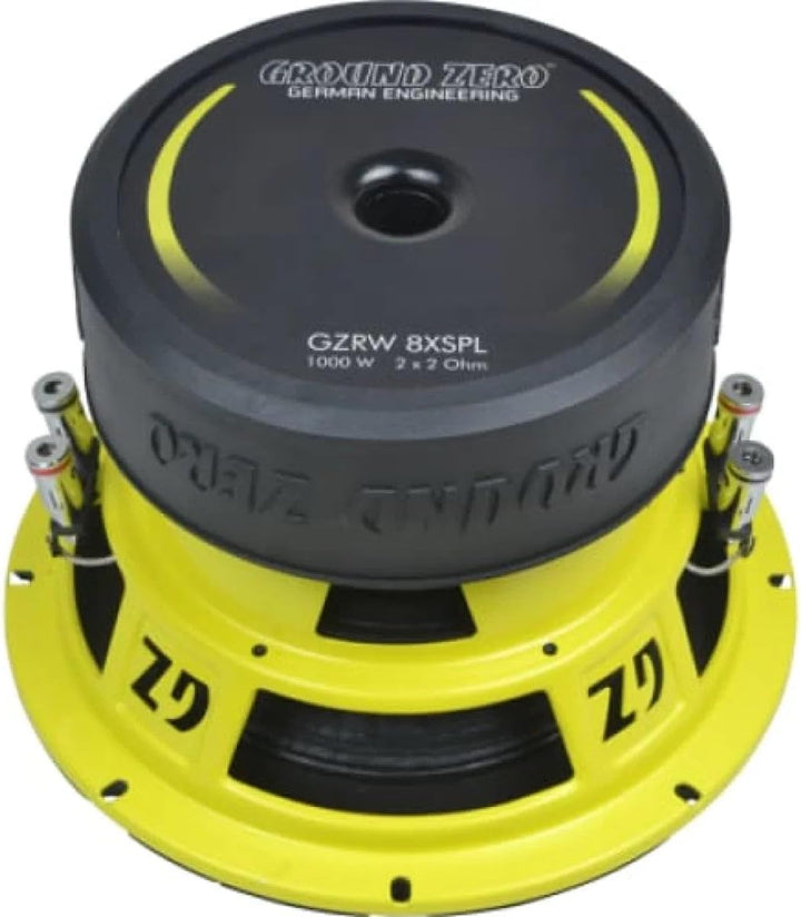 Ground Zero GZRW 8XSPL - 20 cm Passiv Subwoofer mit 1000 Watt (RMS: 500 Watt)