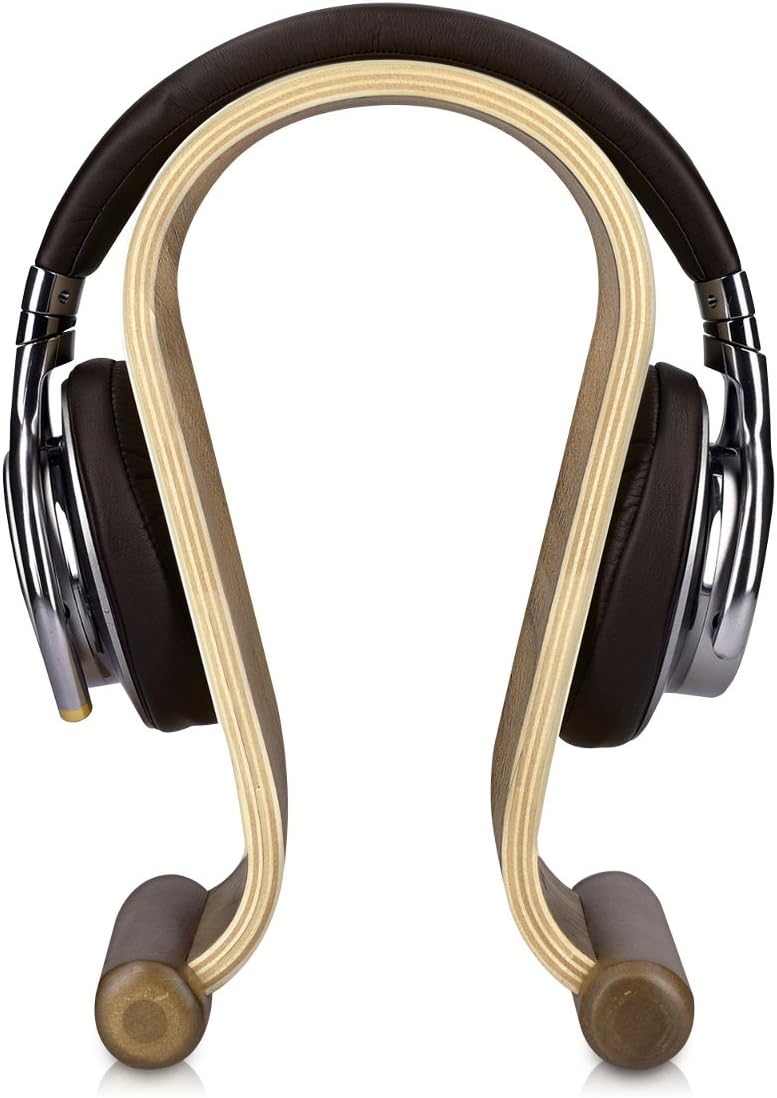 kalibri Kopfhörerhalter Kopfhörerständer Universal aus Holz - Kopfhörer Halter Gaming Headset Halter