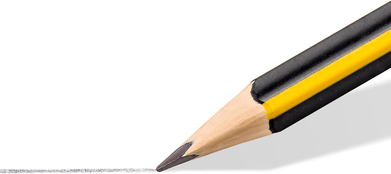 STAEDTLER Bleistift Noris, Hohe Bruchfestigkeit, ergonomische Dreikantform, Rutschfeste Soft-Oberflä