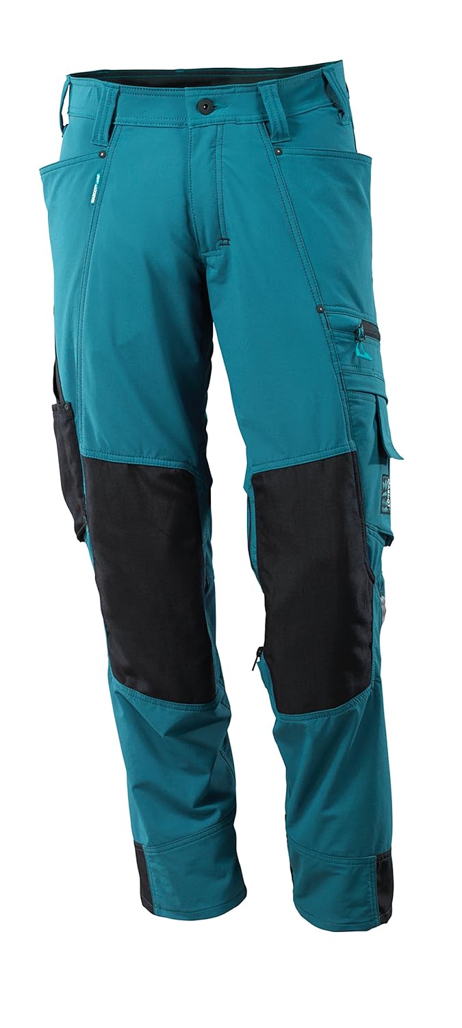 Mascot 17179-311 Bundhose"Stretch" - Advanced, Petrol, 82C64 64 Petrol, 64 Petrol