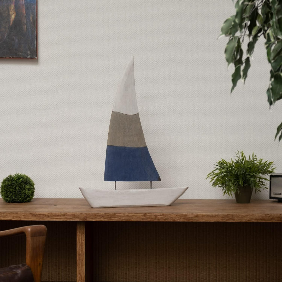 Moritz Holzdeko Segelboot 69,5 cm Atlantic Deko Schiff Maritime Dekoration