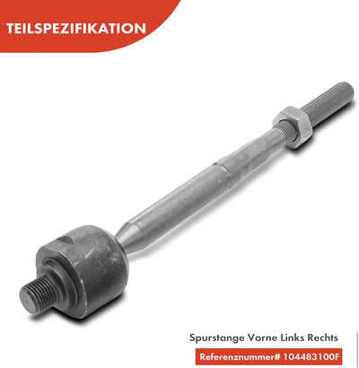 Frankberg 4x Spurstange Spurstangenkopf Vorderachse Links Rechts Kompatibel mit Model 3 5YJ3 2017-20