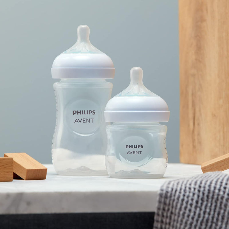 Philips Avent Babyflaschen Natural Response, Geschenkset für Neugeborene – Babys von 0–12 Monaten un