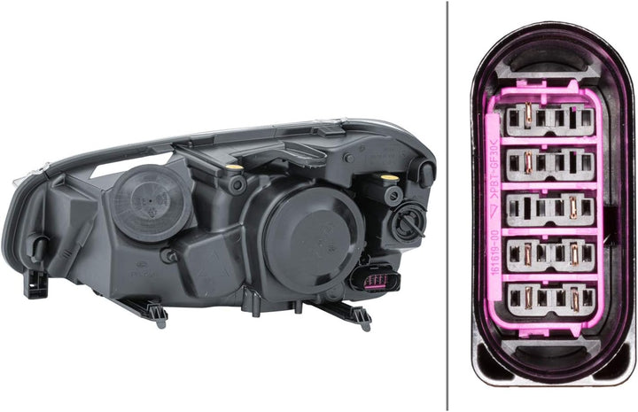HELLA 1EJ 009 587-621 FF/Halogen-Hauptscheinwerfer - rechts - für u.a. Ford C-Max (Dm2) Rechts (Beif