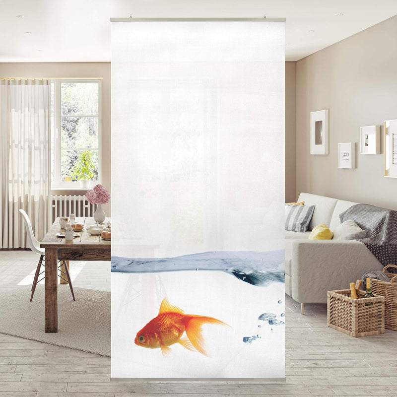 Bilderwelten Raumteiler Goldfisch 250x120cm inkl. transparenter Halterung 250x120cm incl. transparen