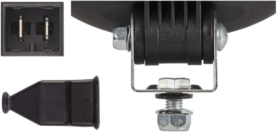 HELLA - Halogen-Arbeitsscheinwerfer - Oval 100 - 24V - Anbau/geschraubt - stehend/schwenkbarer Monta