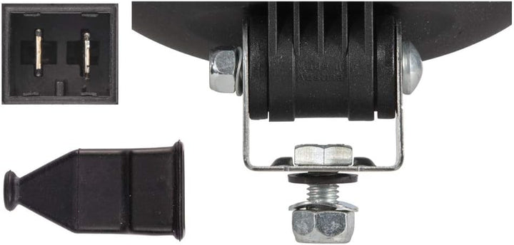 HELLA - Halogen-Arbeitsscheinwerfer - Oval 100 - 24V - Anbau/geschraubt - stehend/schwenkbarer Monta