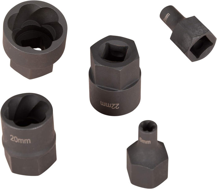 Hesselink SN-600 Spezial Schraubenausdreher Set 21-tlg. I für Schrauben, die sich mit normalem Werkz