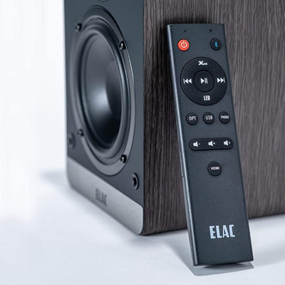 ELAC Kompakt Lautsprecher Debut ConneX DCB41, Boxen für Audiowiedergabe via HDMI, USB, Phono & Bluet