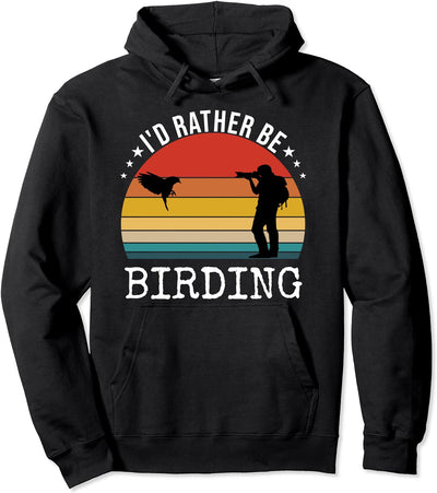 Birding Birdwatcher Gift Retro Style Pullover Hoodie