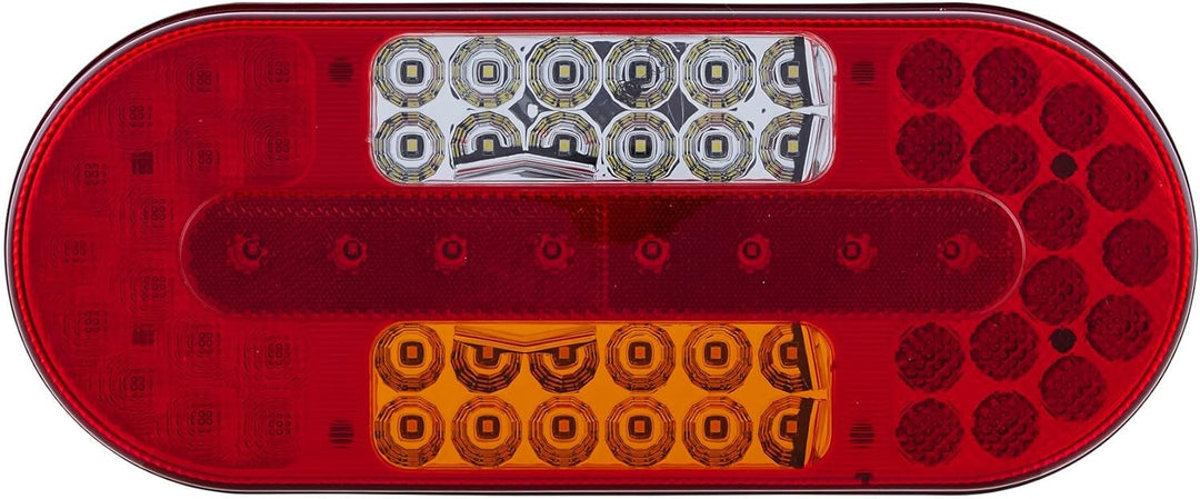 HELLA - Heckleuchte - Valuefit - LED - 12/24V - Anbau/geschraubt - Lichtscheibenfarbe: mehrfarbig -