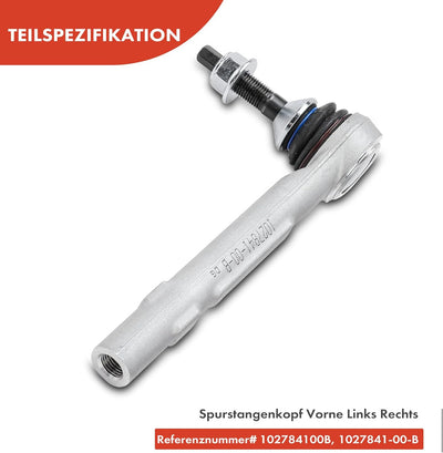 Frankberg 2x Spurstangenkopf Vorderachse Links Rechts Kompatibel mit Model S 5YJS 2012-2022 Model X