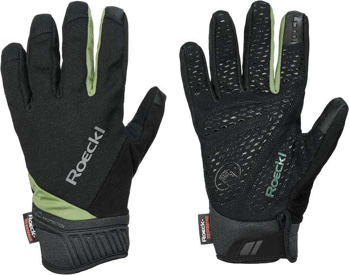 Roeckl Ranten Winter Fahrrad Handschuhe lang schwarz/grün 2023 6, 6