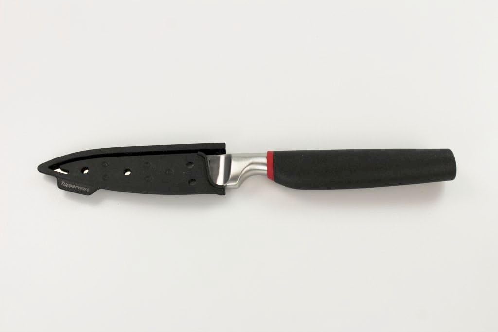 TUPPERWARE Messer Chef-Serie Pro Universal Universal- Allzweckmesser schwarz rot