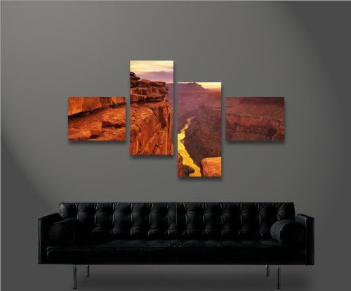 islandburner Bild Bilder auf Leinwand Grand Canyon 4L XXL Poster Leinwandbild Wandbild Dekoartikel W