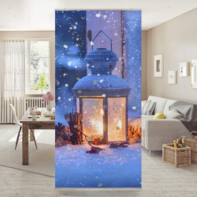 Bilderwelten Raumteiler Winterromantik 250x120cm inkl. transparenter Halterung 250x120cm incl. trans