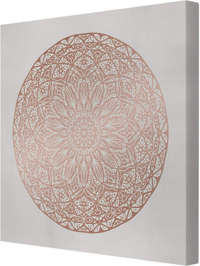 Bilderwelten Leinwandbild Mandala Ornament in Kupfergold Quadrat 1:1 60 x 60cm Canvas 60cm x 60cm -