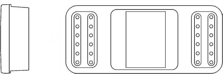 HELLA - Heckleuchte - Coluna - LED - 24V - Anbau/geschraubt - Lichtscheibenfarbe: glasklar - LED-Lic