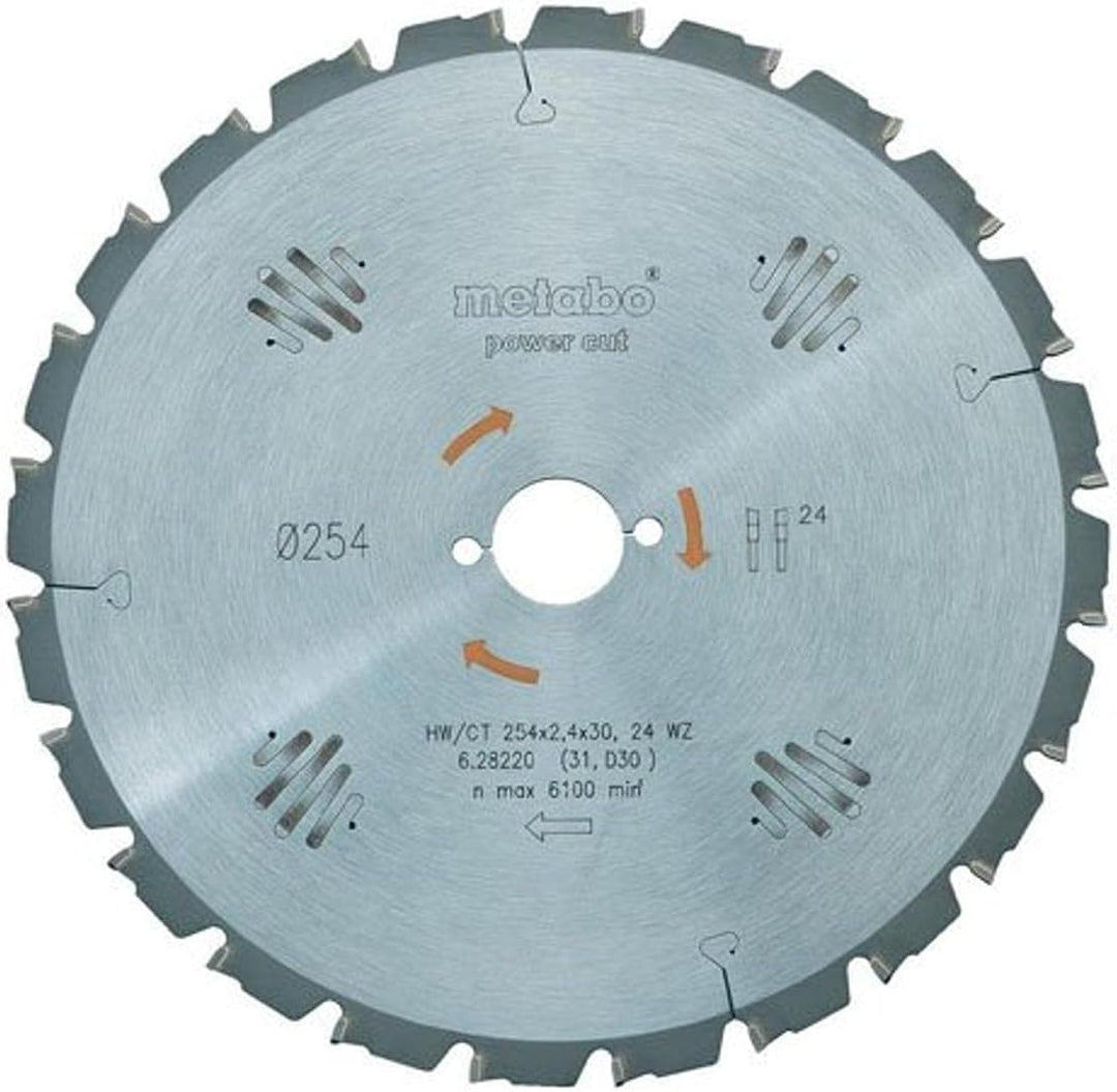 Metabo Sägeblatt "precision cut wood - professional", 315x2,4/1,8x30, Z48 WZ 5° neg. (628224000) Dur
