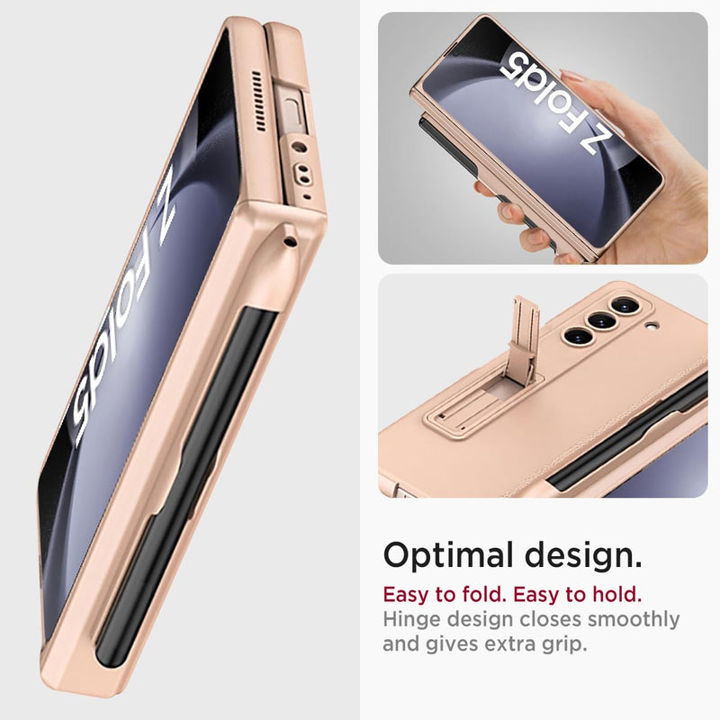 Miimall Kompatibel mit Samsung Galaxy Z Fold 5 Hülle, Fold 5 Hülle mit Stifthalter [Magnetischer Sch