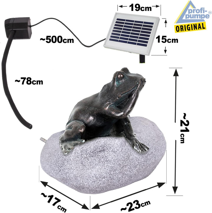 Garten Brunnen Solar Teichpumpe Springbrunnen Gartenbrunnen Wasserspiel Set Pumpe Teichpumpe f. Terr