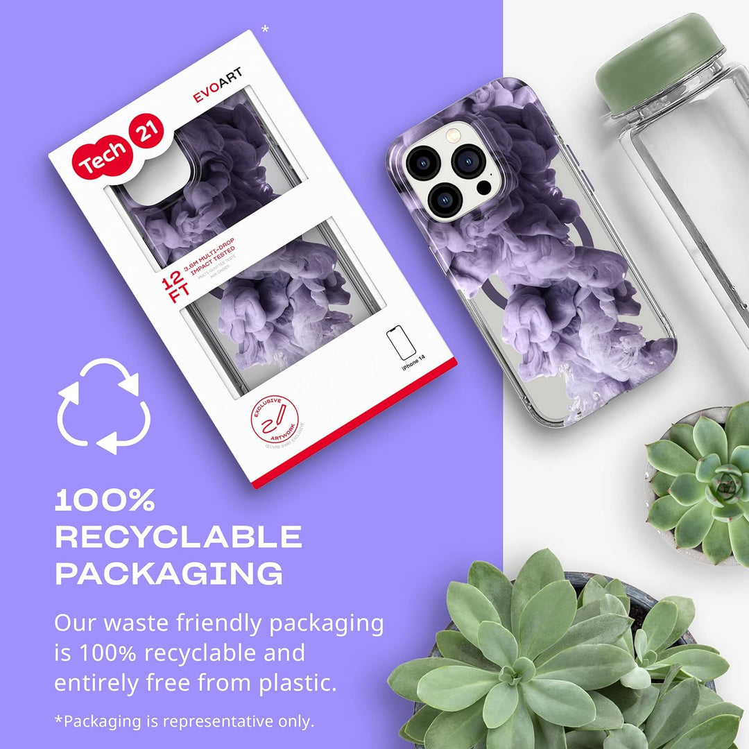 tech21 iPhone 14 Pro Evo Art Kompatibel mit MagSafe® - Schutzhülle mit exklusivem Artwork, Kratzfest