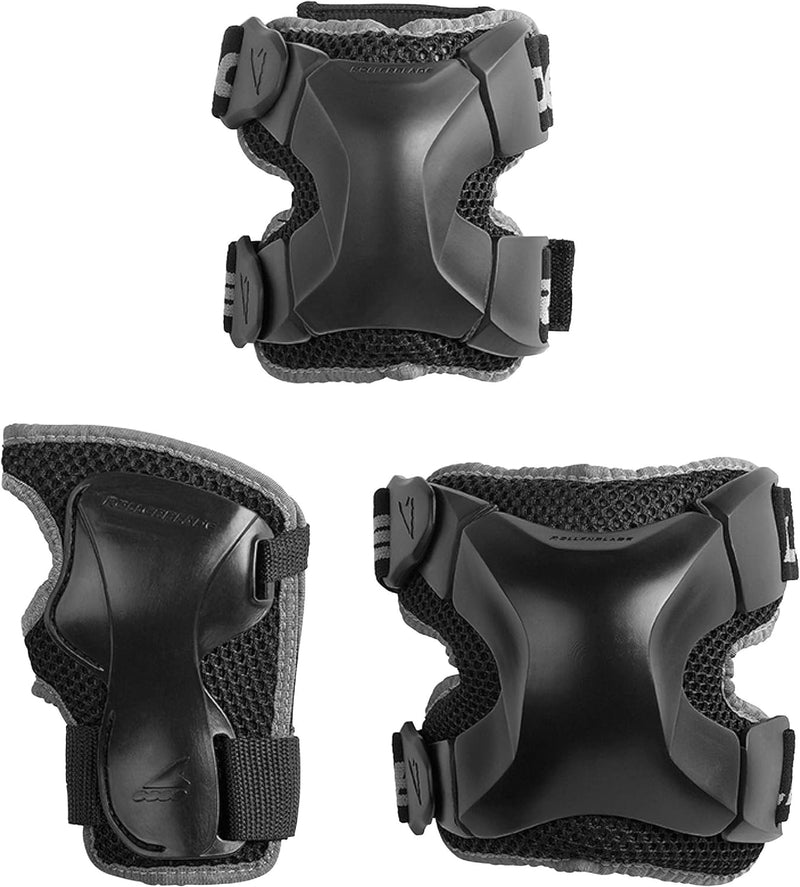 Rollerblade X-Gear 3 Pack Inliner Schoner L Schwarz, L Schwarz