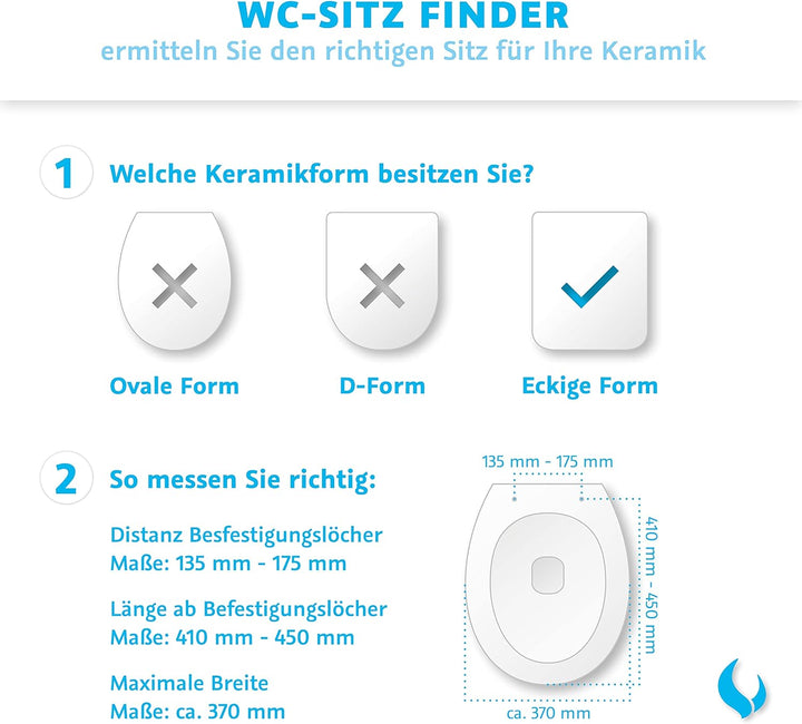 Bullseat® premium Toilettendeckel weiss passend zu Duravit D-Code. Klodeckel mit Absenkautomatik/Sof