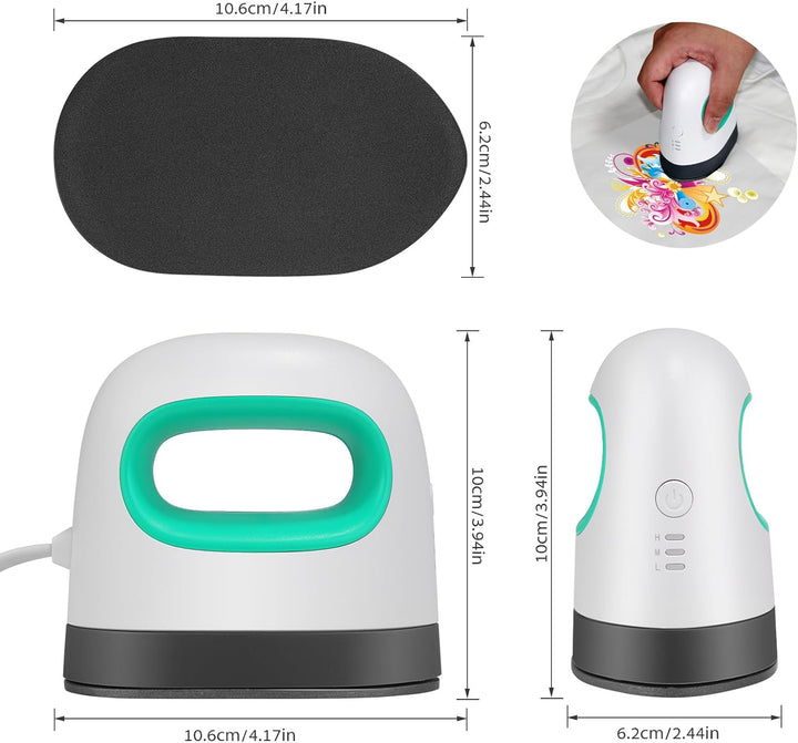 kieyeeno Mini Heisspresse, Hitzepresse Heisspresse Maschine Bügeleisen Heat Press Machine für T-Shir