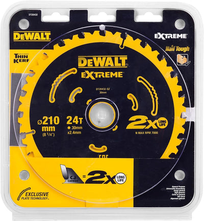 DEWALT DT20432-QZ Kreissägeblatt 210 x 30 x 2.4mm Zähneanzahl: 24 1St.