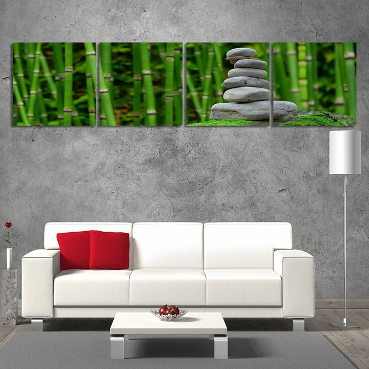 Feeby. Wandbild - 4 Teile - Panoramabild, Deco Bild, gedrucktes Bild, Deco Panel, Bild, 240x60 cm, Z