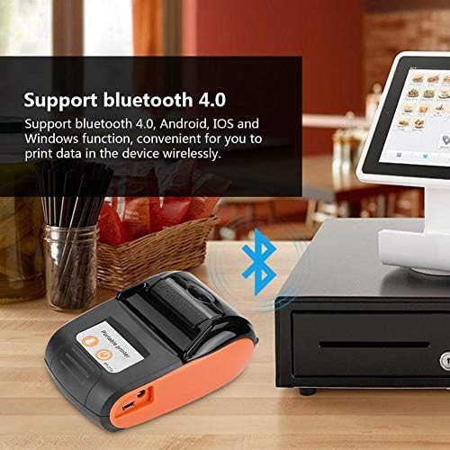 Thermodrucker, kabelloser tragbarer Bondrucker Bluetooth 4.0-Thermodrucker 58 mm Für das Geschäft Re