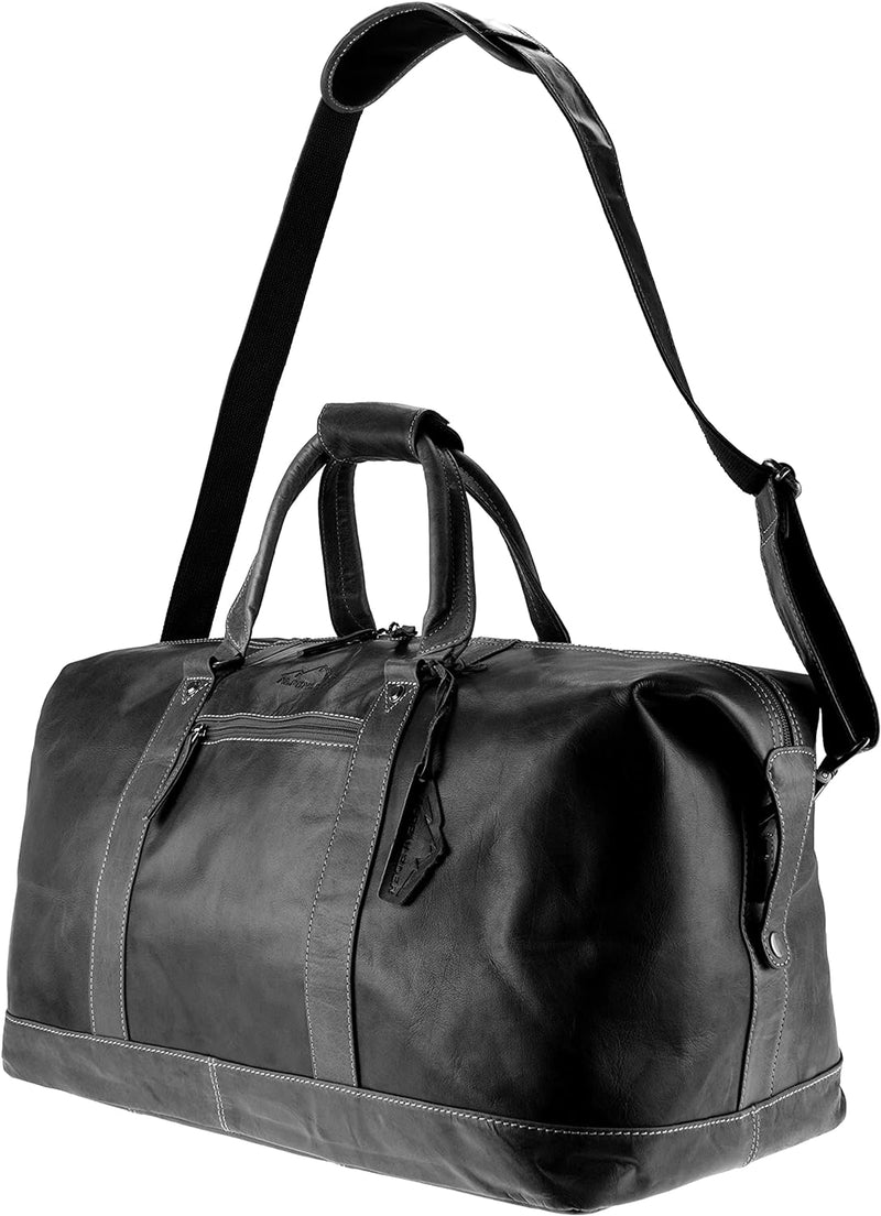 Weekender Alabama | Echtes Büffel-Leder | Design Award Winner | Reisetasche Duffel Bag Herren Damen