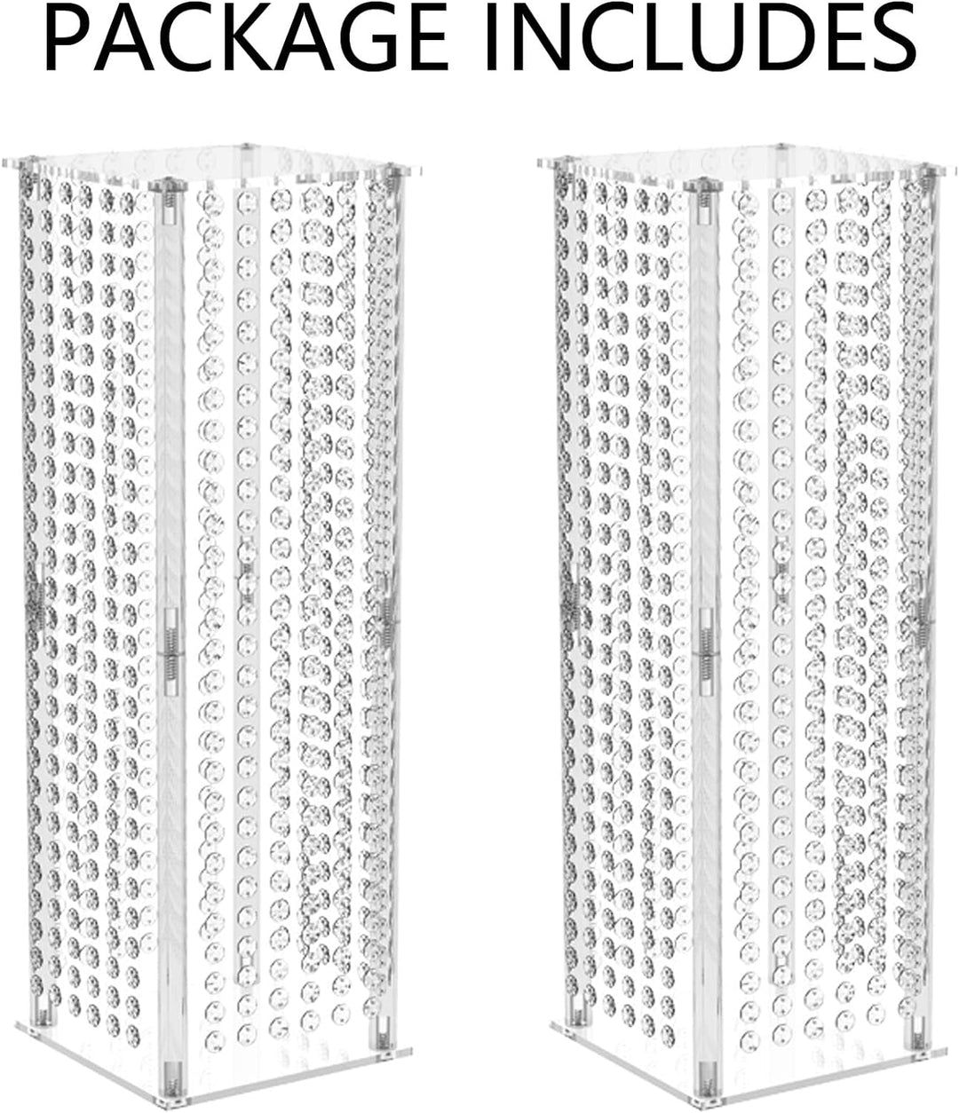 Nuptio 2 Stück Hochzeit Mittelstücke für Tischvasen 60cm Hohe Blumenvase Blumenständer für Partytisc