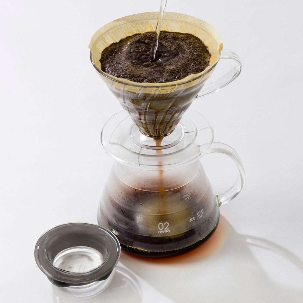 Hario Kaffeekanne, Glas, transparent, 02, 600ml Single, Single