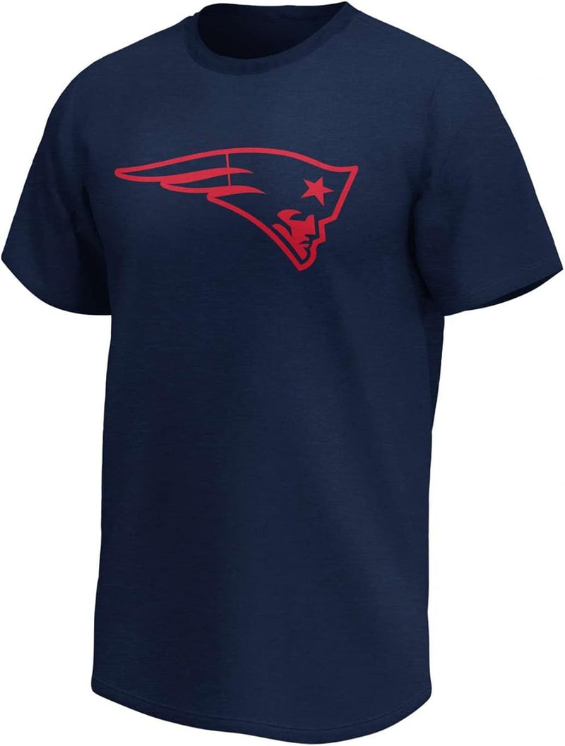 Fanatics - NFL New England Patriots Mono Premium Graphic T-Shirt - Blau Farbe Blau, Grösse 3XL